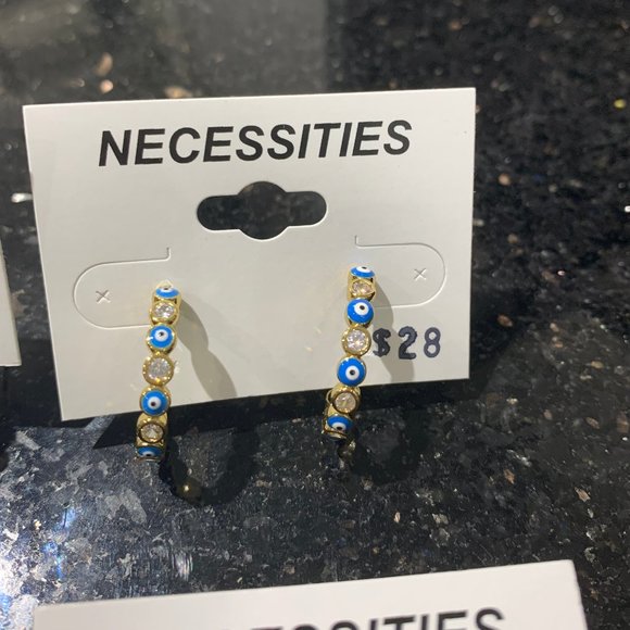 EVIL EYE EARRINGS - Picture 4 of 5